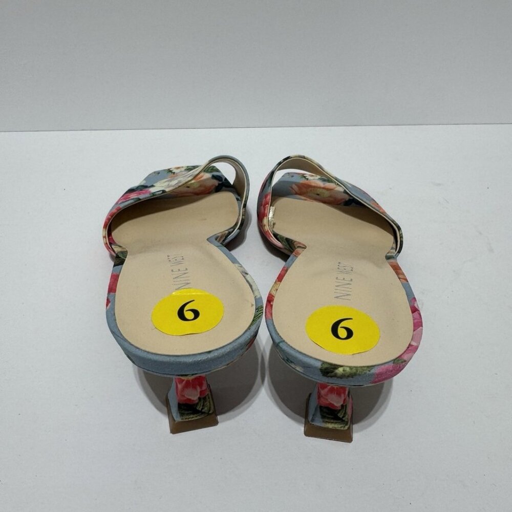 Nine West Womens Inya Sandals Floral Size 9 M - Picture 4 of 5